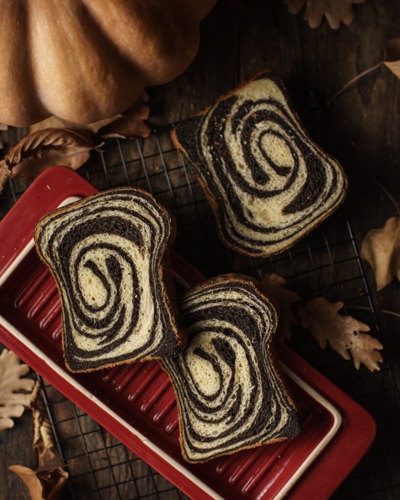 pan brioche zucca e cacao