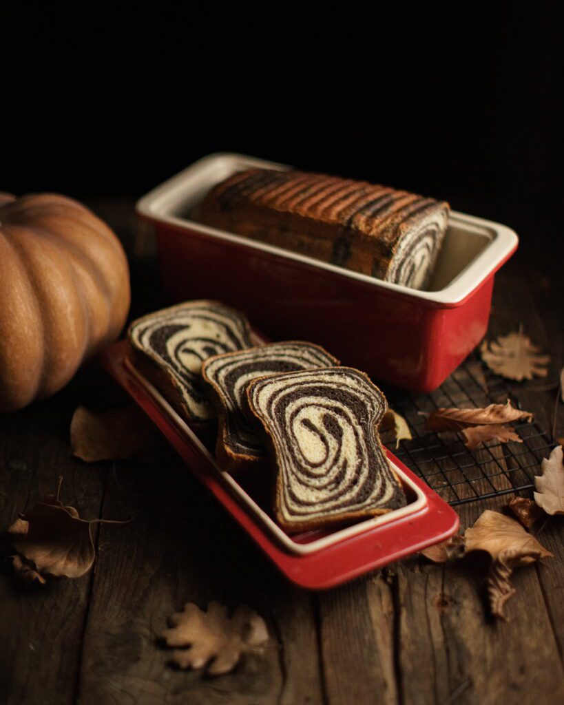 pan brioche zucca e cacao