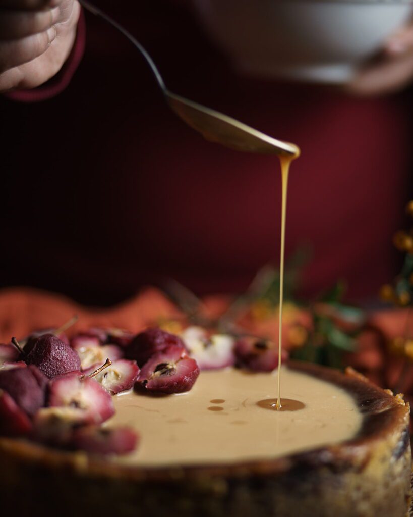 cheesecake zucca mele hibiscus